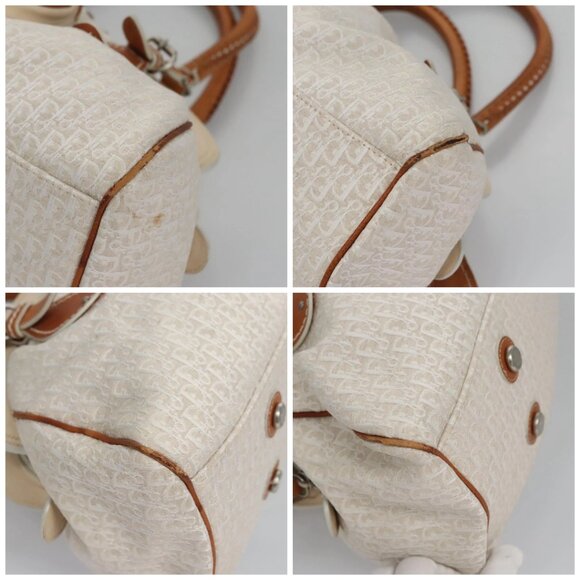 Christian Dior Trotter Canvas Hand Bag Beige Auth - Picture 16 of 16